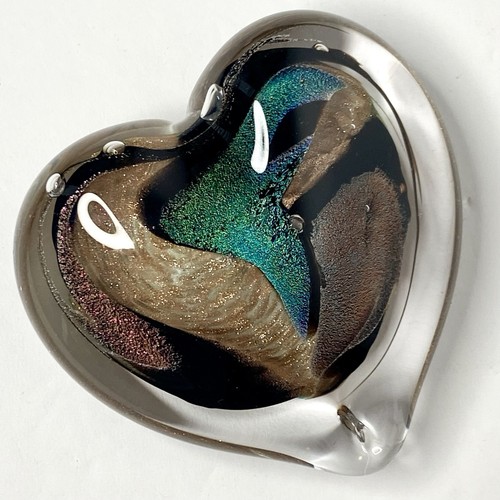 Dichroic glass heart - glass,
