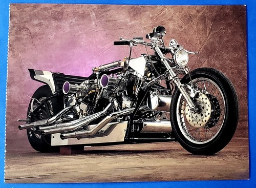 Postcard twin harley - postcard,