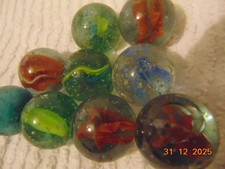 Old Glass Marbles, Cats Eye