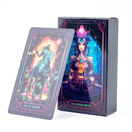 Neon fantasy tarot cards - fantasy,