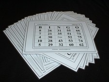 BINGO 75 CARDS LAMINATED WIPE