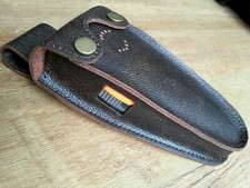 To fit MK 3 Deben ferret finder/locator Brown real leather case.belt loop/stud. 
