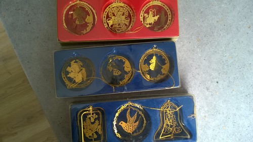 Set vintage brass - of, 9