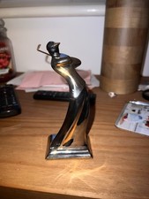 Porcelain Figurine by Galos  Platinum & Gold Finish, Vintage,  Golfer