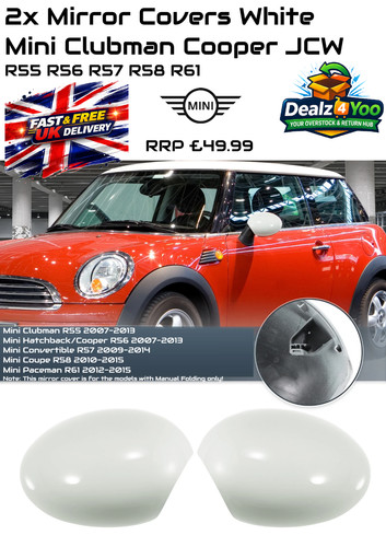 Mirror covers white - 2x,