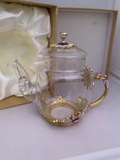 Glass Teapot With Enamel