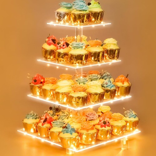 Led acrylic cake - cake, stand