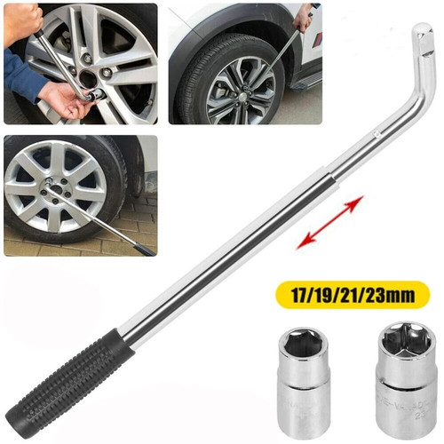 Extendable wheel brace wrench - extendable,