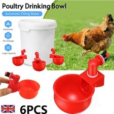 6x Automatic Chicken Water Cup