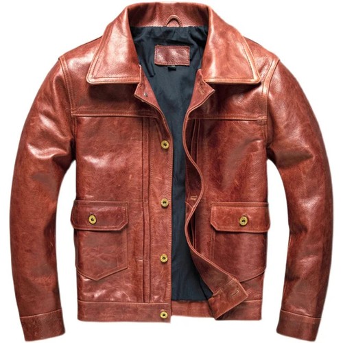 Mens vintage brown cowhide - mens,