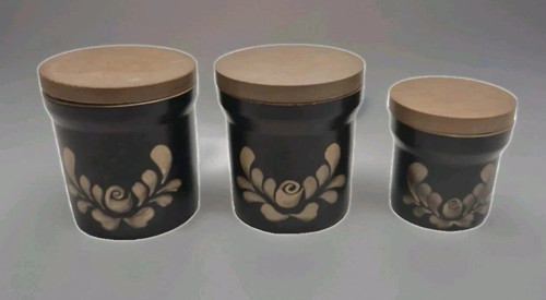 Denby storage jars - storage, bakewell
