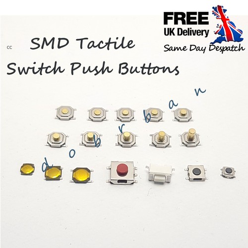 Smd tactile switches - tactile, push