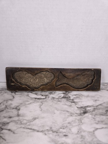 Antique wooden butter cake - antique,
