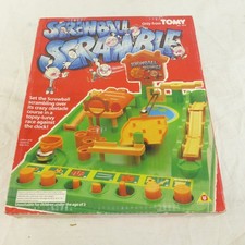 Vintage 1980s Original Tomy Screwball Scramble Family Fun Game 3+ Missing Hoop