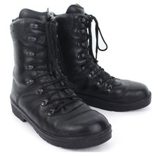 Genuine German Army Para Boots  Black Surplus Leather Combat Military UK 4–13