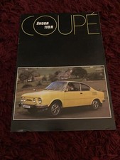 Skoda 110R Coupe Brochure 1977/1978 - UK Issue