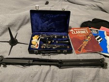 Buffet Crampon B12 Clarinet with Hard Carry Case and Accessories Excellent Cond