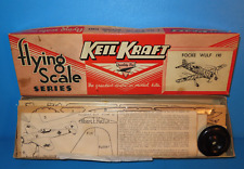 1960's " Keil Kraft " Focke Wulf 190 Wooden Model Kit in Original Box #B508