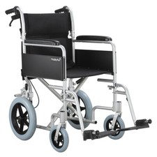 NEW MobilityPlus+ Traveller Lightweight Folding Transit Wheelchair Aluminium