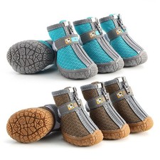 4Pcs/set Dog Shoes Paw