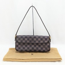 LOUIS VUITTON Damier Recoleta Ebene Hand Bag Brown N51299 FL1012 Auth LV