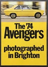 HILLMAN AVENGER Car Sales Brochure For 1974  C2623/1/210 De Luxe GL Super GT GLS