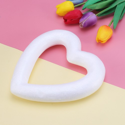 Peach heart foam large - heart, shaped