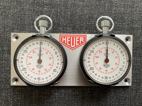Vintage heuer stopwatch set - heuer,