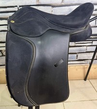 17” Heather Moffat Enlightened Equitation Flexee Dressage Saddle - Black