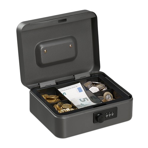 Cash box lockable money - box, tin