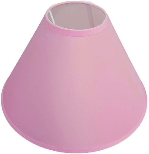 Pink cotton coolie lampshade - pink,