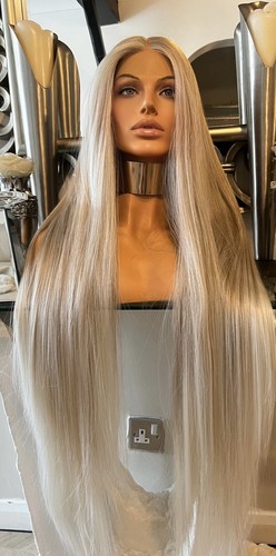 Blonde lace front wig - blonde, k