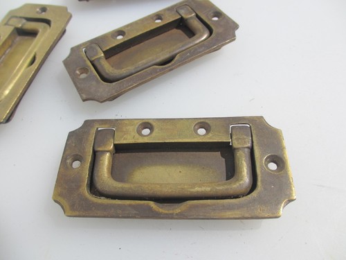 Vintage brass drawer cup - brass,