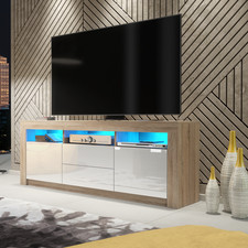 Modern 160cm TV Unit Cabinet I Sideboard I High Gloss/Matt Doors I Free LED