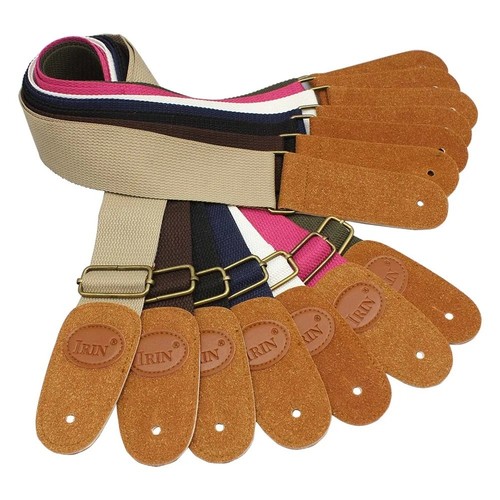Soft leather guitar strap - leather,