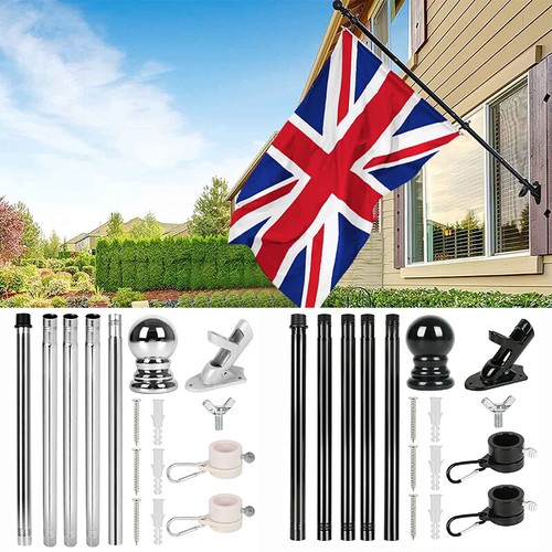 6ft telescopic flagpole flag - telescopic,