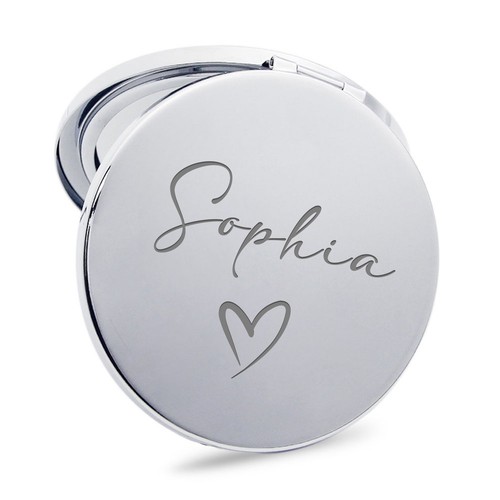 Personalised engraved compact - personalised,