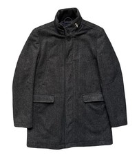 Zara Man Wool Blend Coat Grey