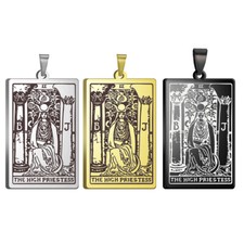 The Major Arcana Tarot Cards Vintage Amulet Pendant for Necklaces Accessories