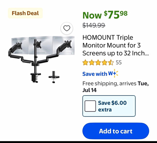Homount triple desk - homount,