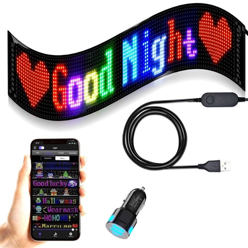 Rgb car led - sign, scrolling