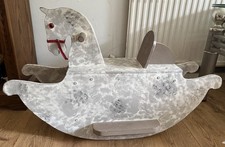 Vintage Children’s Large Handmade Solid Wooden Rocking Horse 90cm x 55cm x 44cm