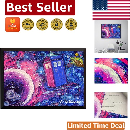 Starry night tardis art - tardis,
