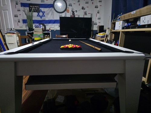 Slate bed pool table - bed, x