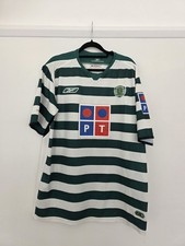 Sporting Lisbon Vintage Home Shirt 2004 Large