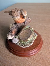 Robin with pocket watch Border Fine Arts