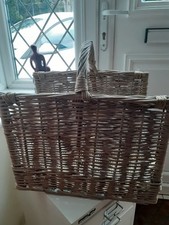 WICKER LOG BASKET