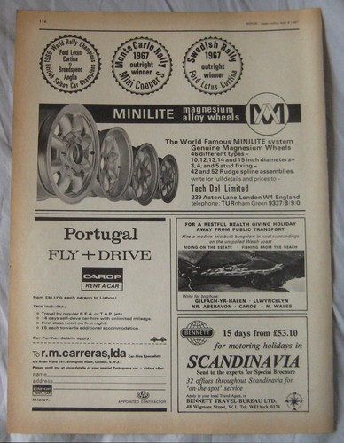 1967 minilite magnesium wheels - 1967,