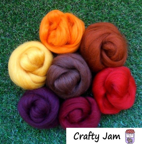 Needle felting autumn - felting, tones