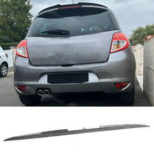 For Renault Clio Hatch Carbon Fiber Rear Boot Trunk Spoiler Tail Wing Ducktail